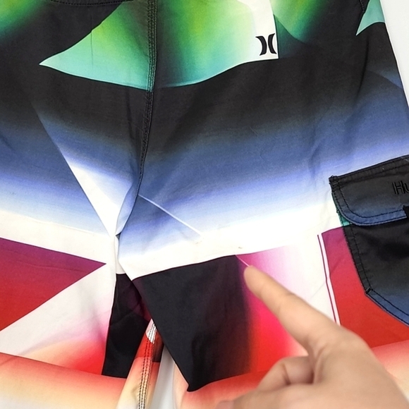 ⭐️3/ $30⭐️ Hurley Men's Swim Shorts Trunks Multi Coloured Size 30 - Picture 12 of 12
